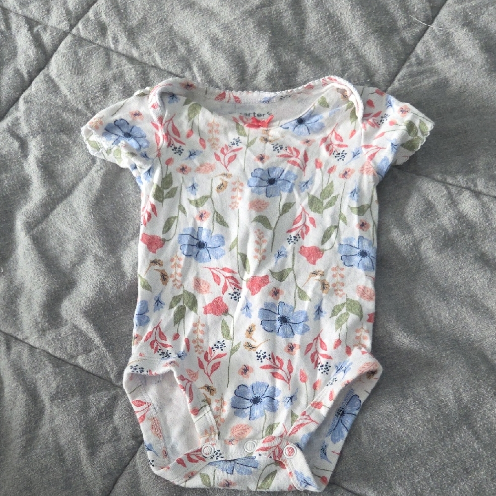 Carter's Floral Print Onesie